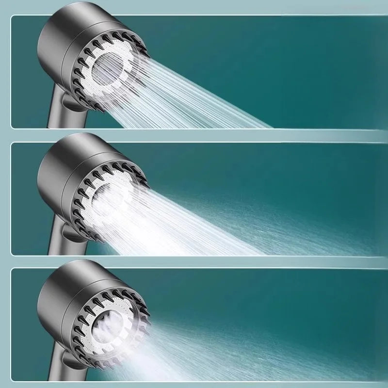 New Ion Drop Shower Head, Portable Filter Shower, Turbo Pressure, Multi Spray Modes, On/Off Switch & Built-in Filter
