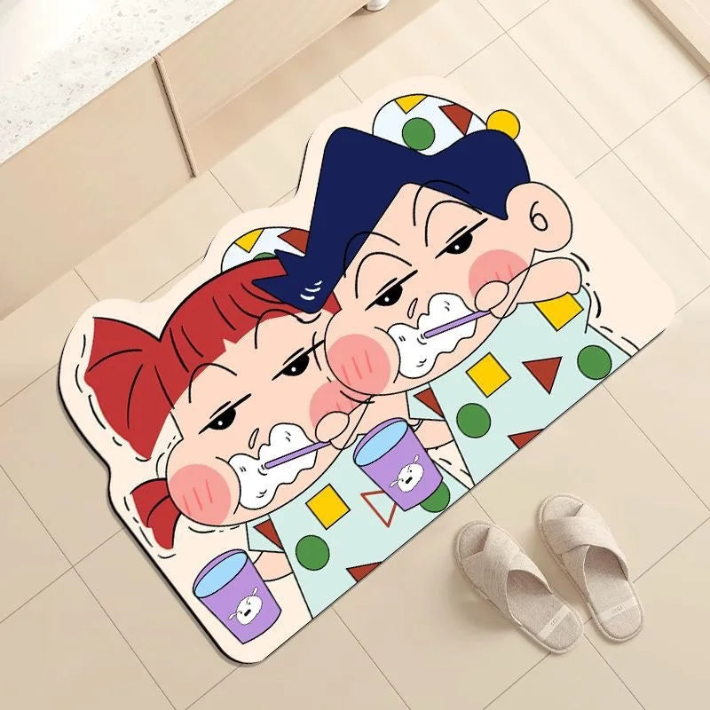 Shower Room Water Uptake Mat Quick Drying Fashionable Home Gifts And Exquisite Cartoon Anime Soft And Comfortable Anime Periphe