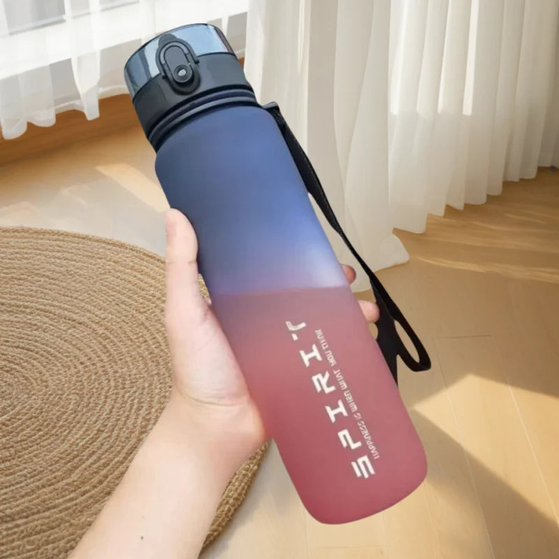 Gradient Water Bottle - 1000ml/600ml/750ml Capacity Outdoor Camping Gym Suitable Holiday Gift Birthday