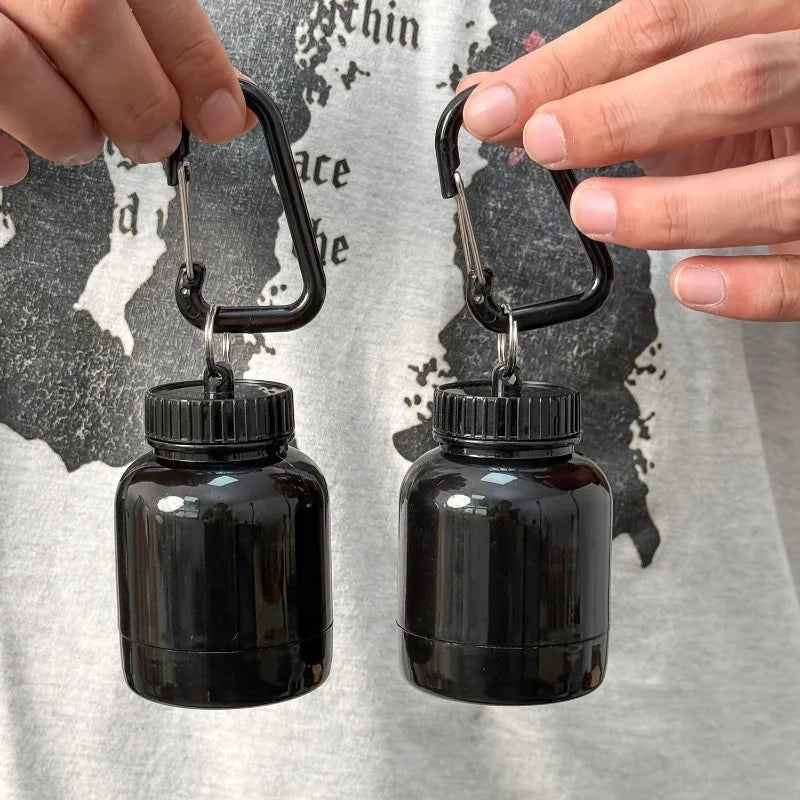Outdoor Sports Mini Portable Container Dispenser Bottle Gym Fitness Travel Exercise Pre-Workout Shaker Backpack Hanger 1/2pcs