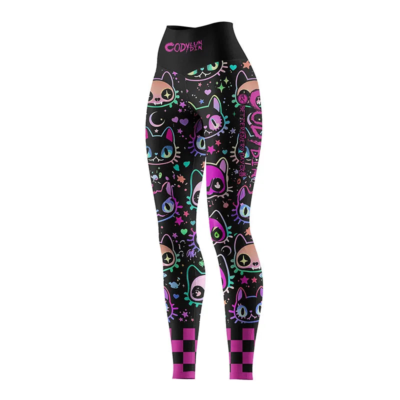 Women's High Waist Compression Leggings Quick Dry High Stretch Breathable Custom Logo Yoga Pants for MMA Gym Workout Running