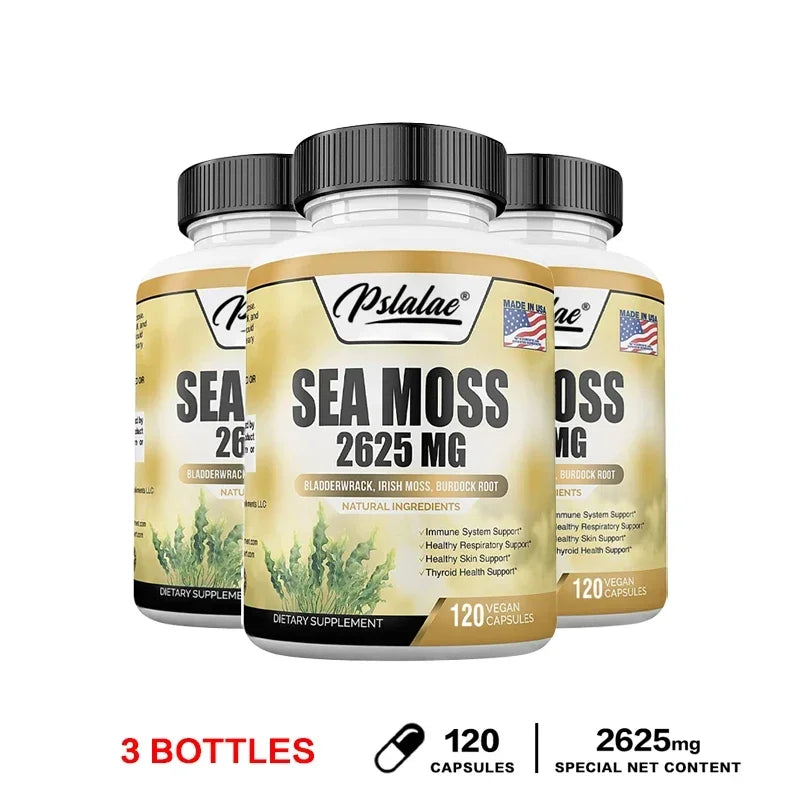Sea Moss 2625 Mg - Boosts The Immune System, Promotes Skin and Joint Health, and Aids in Detoxification and Cleansing