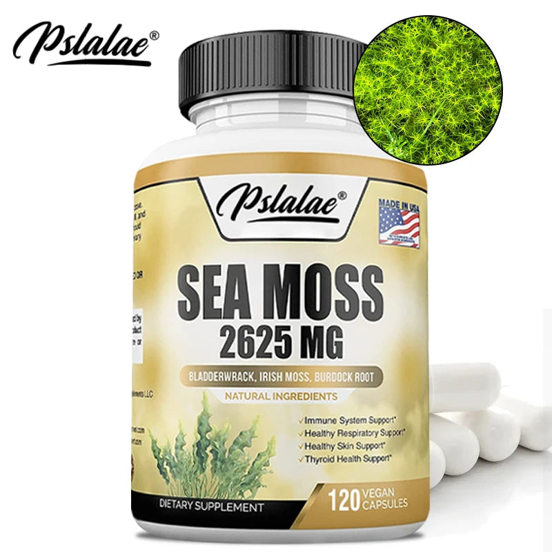 Sea Moss 2625 Mg - Boosts The Immune System, Promotes Skin and Joint Health, and Aids in Detoxification and Cleansing