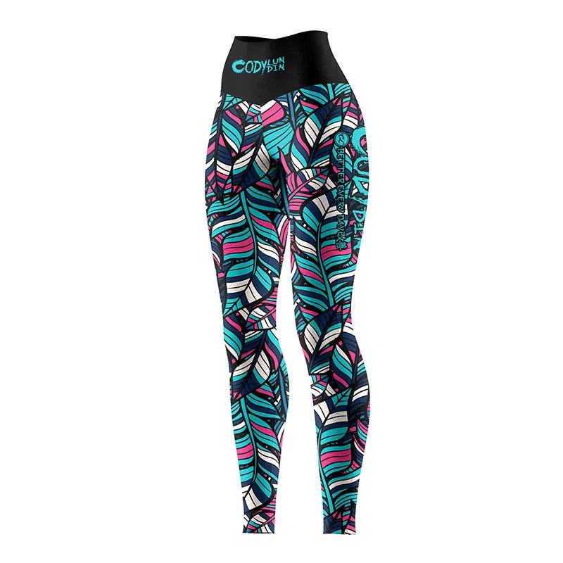 Women's High Waist Compression Leggings Quick Dry High Stretch Breathable Custom Logo Yoga Pants for MMA Gym Workout Running