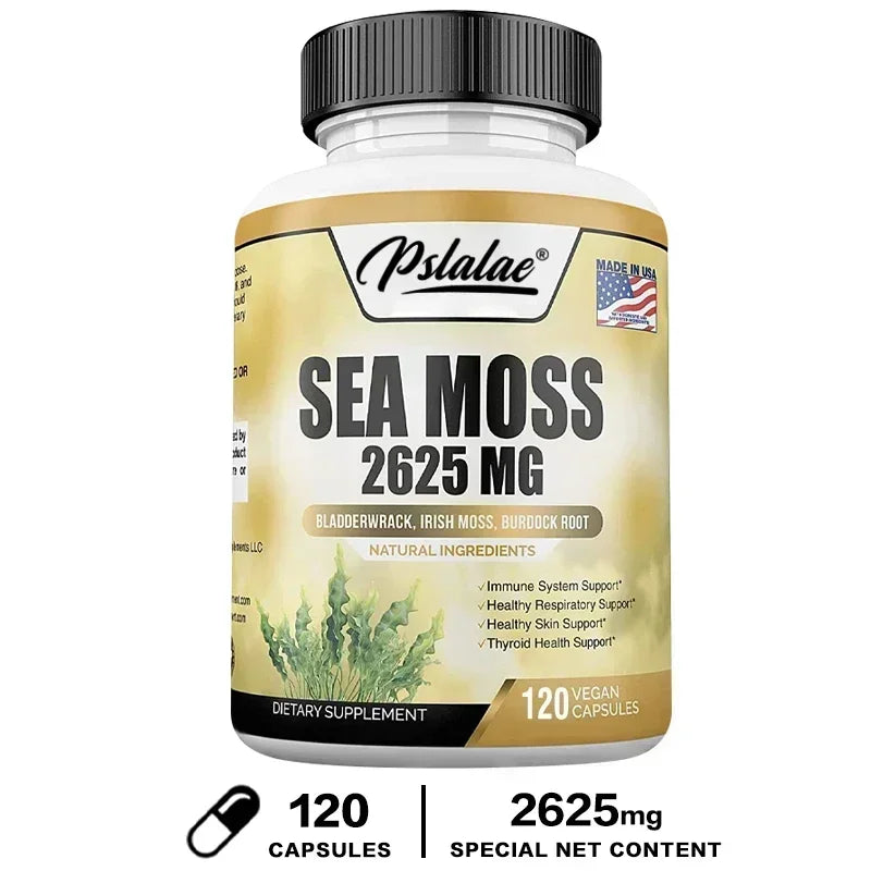 Sea Moss 2625 Mg - Boosts The Immune System, Promotes Skin and Joint Health, and Aids in Detoxification and Cleansing