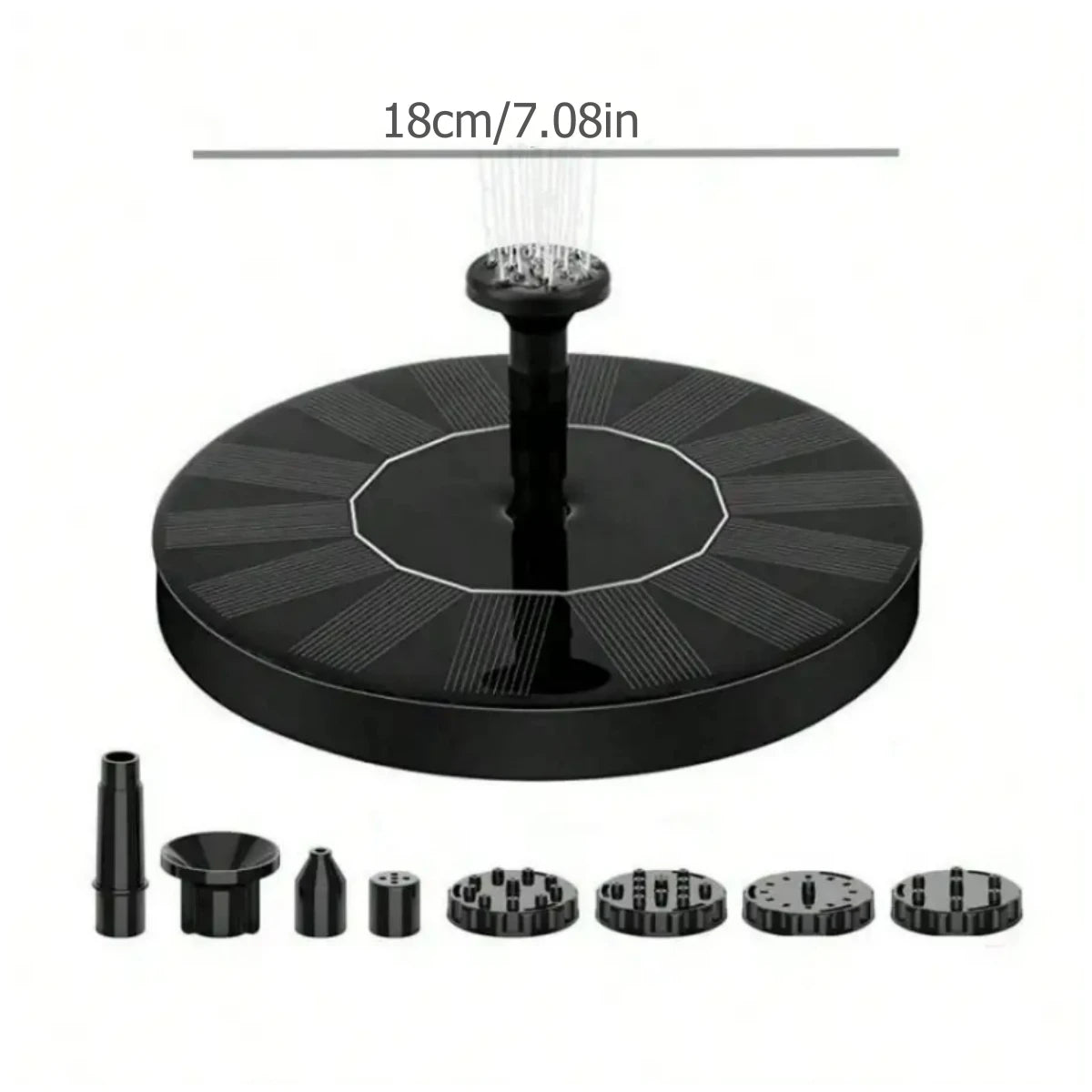 Waterfall Fountain Mini Solar Water Fountain Pool Pond Garden Decoration Outdoor Bird Bath Solar Powered Fountain Floating Water