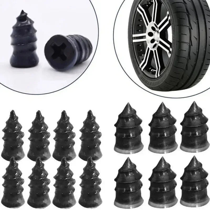 Universal Vacuum Tyre Repair Nail Kit Tubeless Tire Puncture Screw Fix Car Motorcycle ATV Patch Set