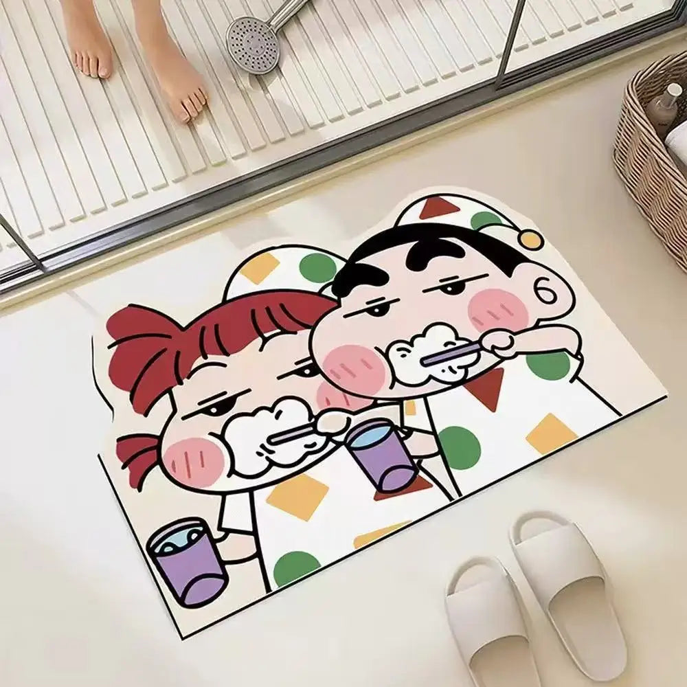 Shower Room Water Uptake Mat Quick Drying Fashionable Home Gifts And Exquisite Cartoon Anime Soft And Comfortable Anime Periphe