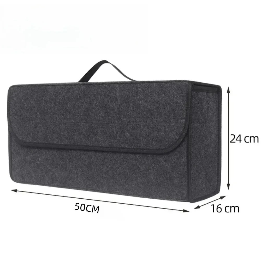 Foldable Car Trunk Organizer 1PC: Ergonomic Handle, Durable Fabric - For SUV/Cars/Trucks