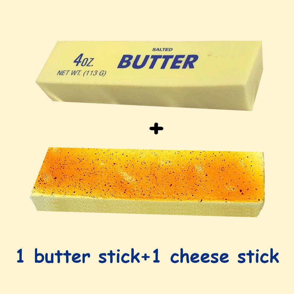 1pc Butter Stick Squishy Toy Slow Rising Squeeze Toy Butter Bar Brick Squishy Fidget Toy Anti Stress Release Hand Relax Gift Toy