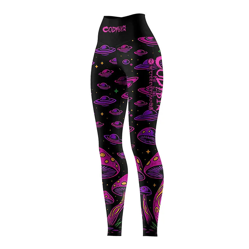 Women's High Waist Compression Leggings Quick Dry High Stretch Breathable Custom Logo Yoga Pants for MMA Gym Workout Running