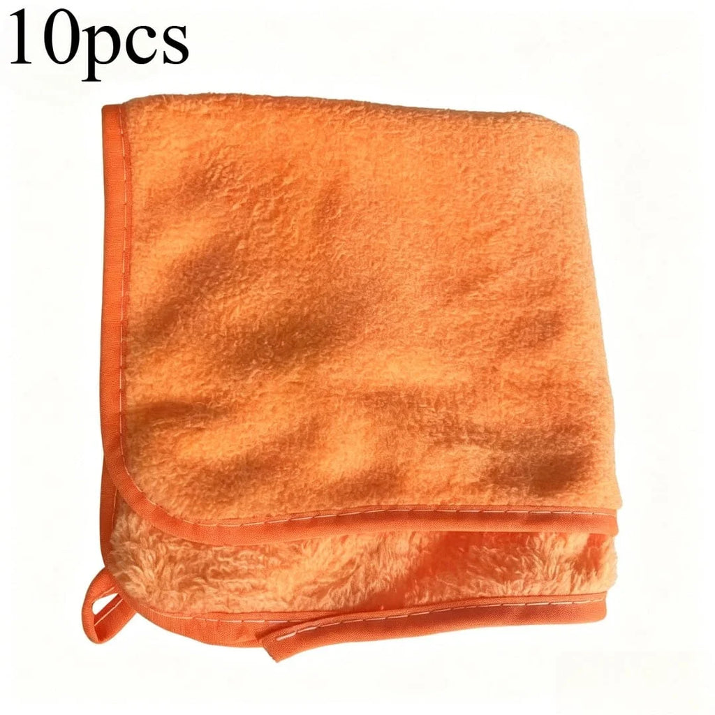 1/2/6pcs Microfiber Cleaning Towel Thicken Soft Drying Cloth Car Body Washing Towels Double Layer Clean Rags Car Accessories
