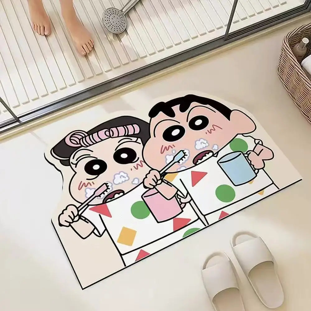 Shower Room Water Uptake Mat Quick Drying Fashionable Home Gifts And Exquisite Cartoon Anime Soft And Comfortable Anime Periphe