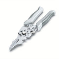 Multifunction Industrial Wire Stripper Cutter Crimper Heavy Duty Stainless Steel Electrical Pliers with Ergonomic Comfort Grip+