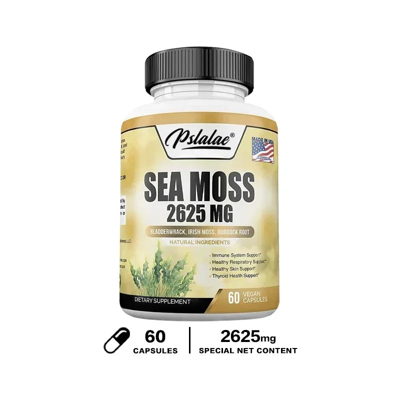 Sea Moss 2625 Mg - Boosts The Immune System, Promotes Skin and Joint Health, and Aids in Detoxification and Cleansing