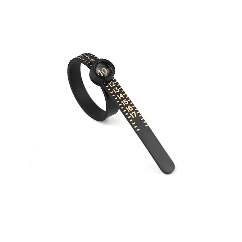 Ring Sizer with Magnifier US UK EU HK Size Scale Finger Measuring Ruler Professional Jewelry Ring Size Tool