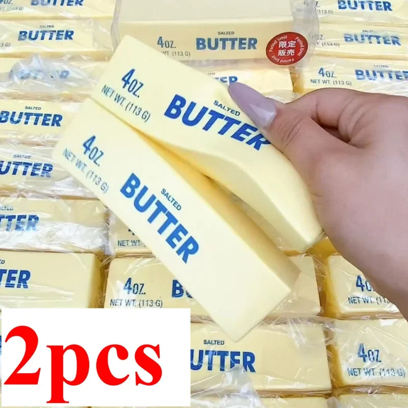 1pc Butter Stick Squishy Toy Slow Rising Squeeze Toy Butter Bar Brick Squishy Fidget Toy Anti Stress Release Hand Relax Gift Toy