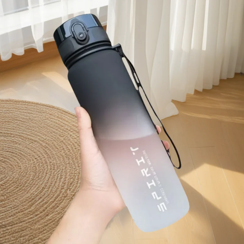 Gradient Water Bottle - 1000ml/600ml/750ml Capacity Outdoor Camping Gym Suitable Holiday Gift Birthday