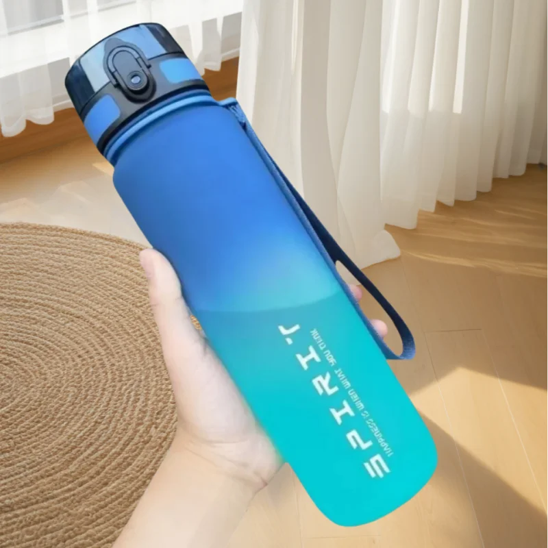 Gradient Water Bottle - 1000ml/600ml/750ml Capacity Outdoor Camping Gym Suitable Holiday Gift Birthday