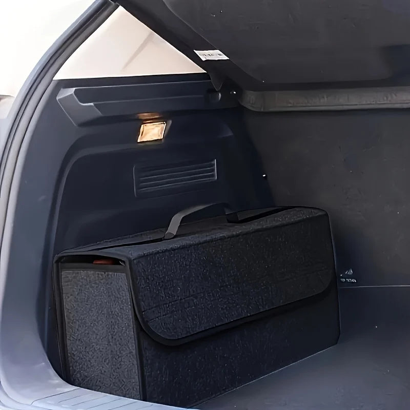 Foldable Car Trunk Organizer 1PC: Ergonomic Handle, Durable Fabric - For SUV/Cars/Trucks