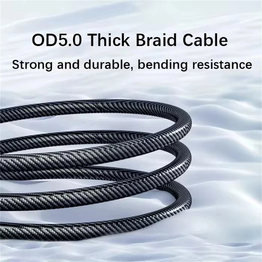 NNBILI 120W C-C and A-C Cable Phone Super Fast Charging Cable With LED Display Data Cord not for iPhone xiaomi Samsung
